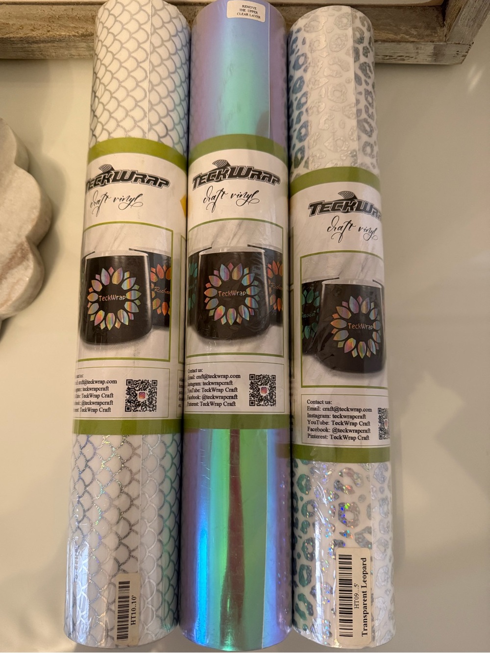 TeckWrap Iridescent Decorative Vinyl Craft Vinyls. Brand New